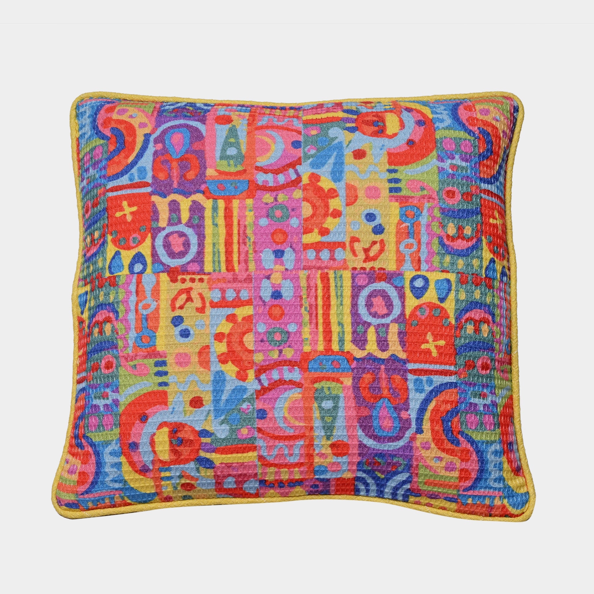 Cushion Cover with Piping - Crazed Particolor