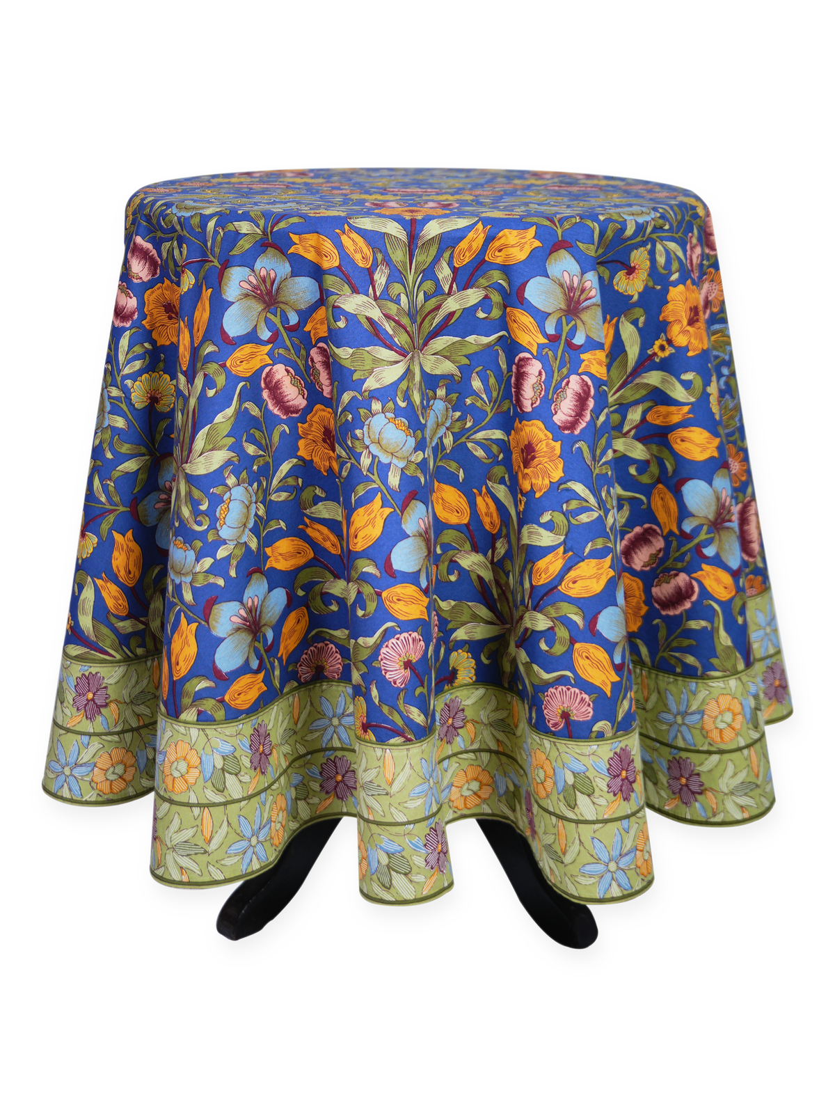 Round Table Cloth -  Jane Morris Midnight