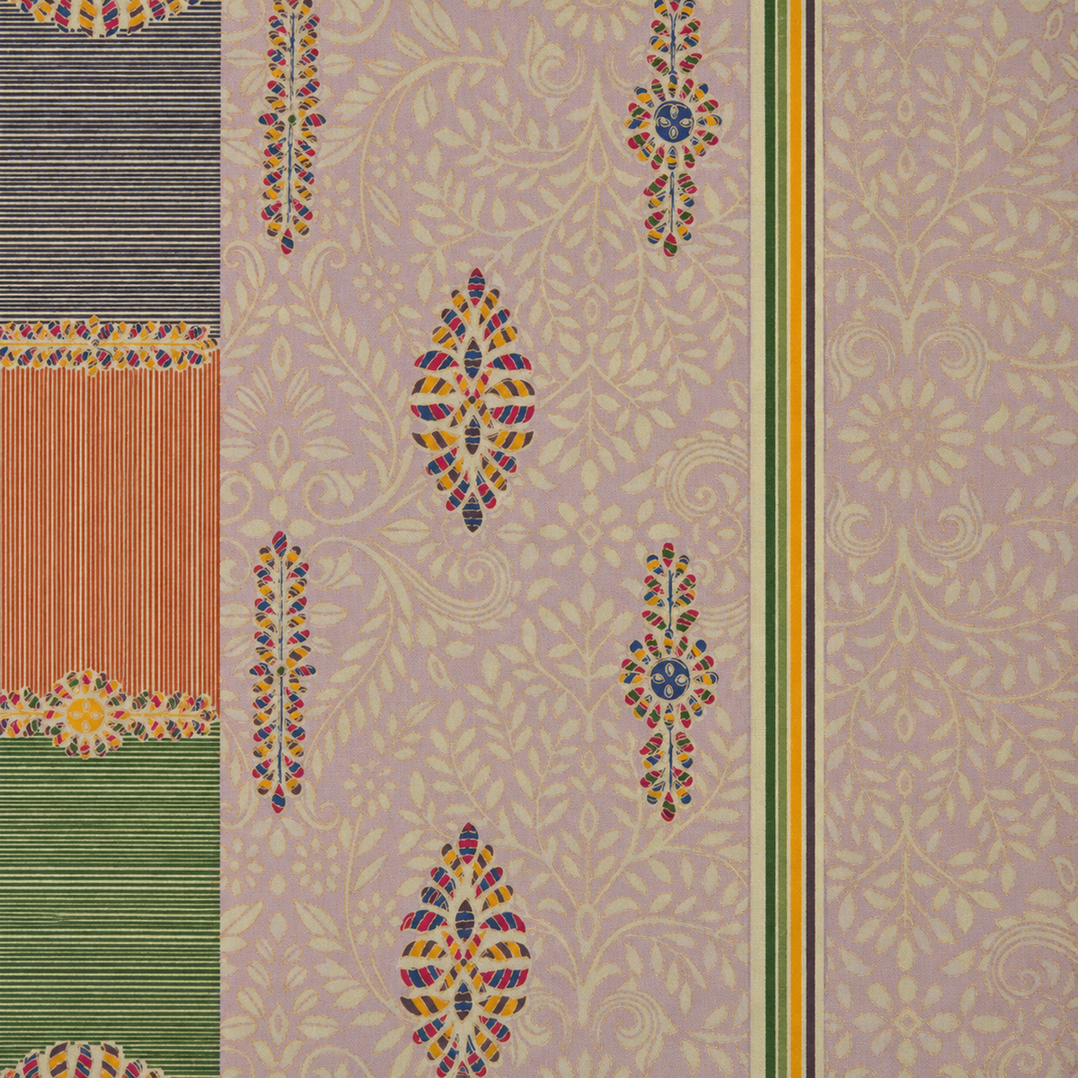 Bed Cover - Saffron Chunar