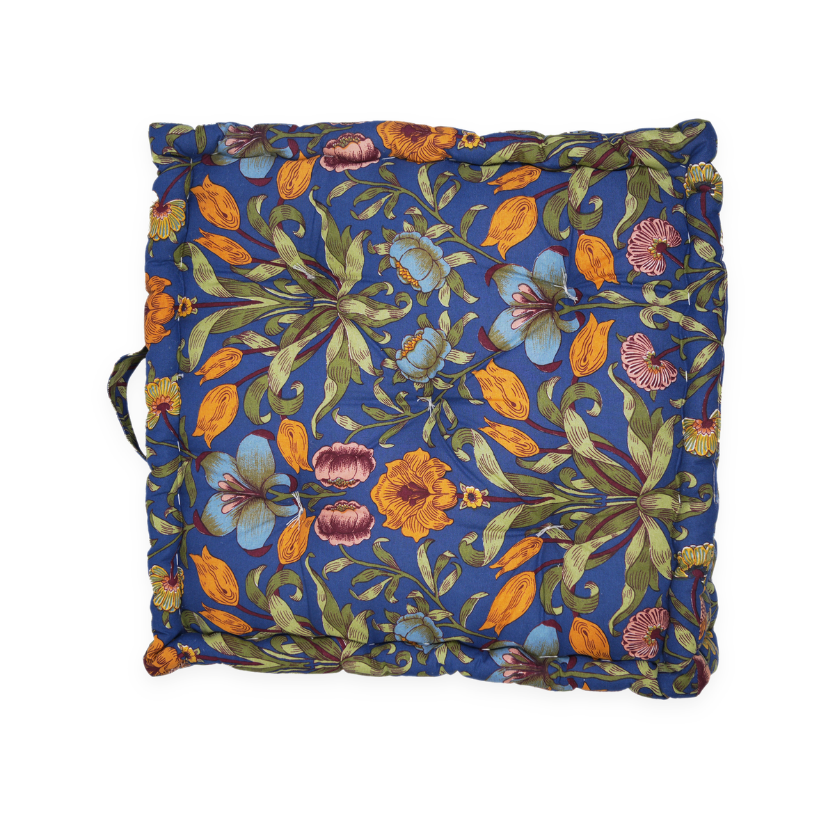 Box Cushion - Jane Morris Midnight