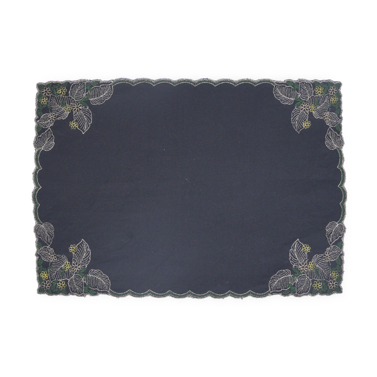 Mat set of 6 - Scalloped Fajar Siyah