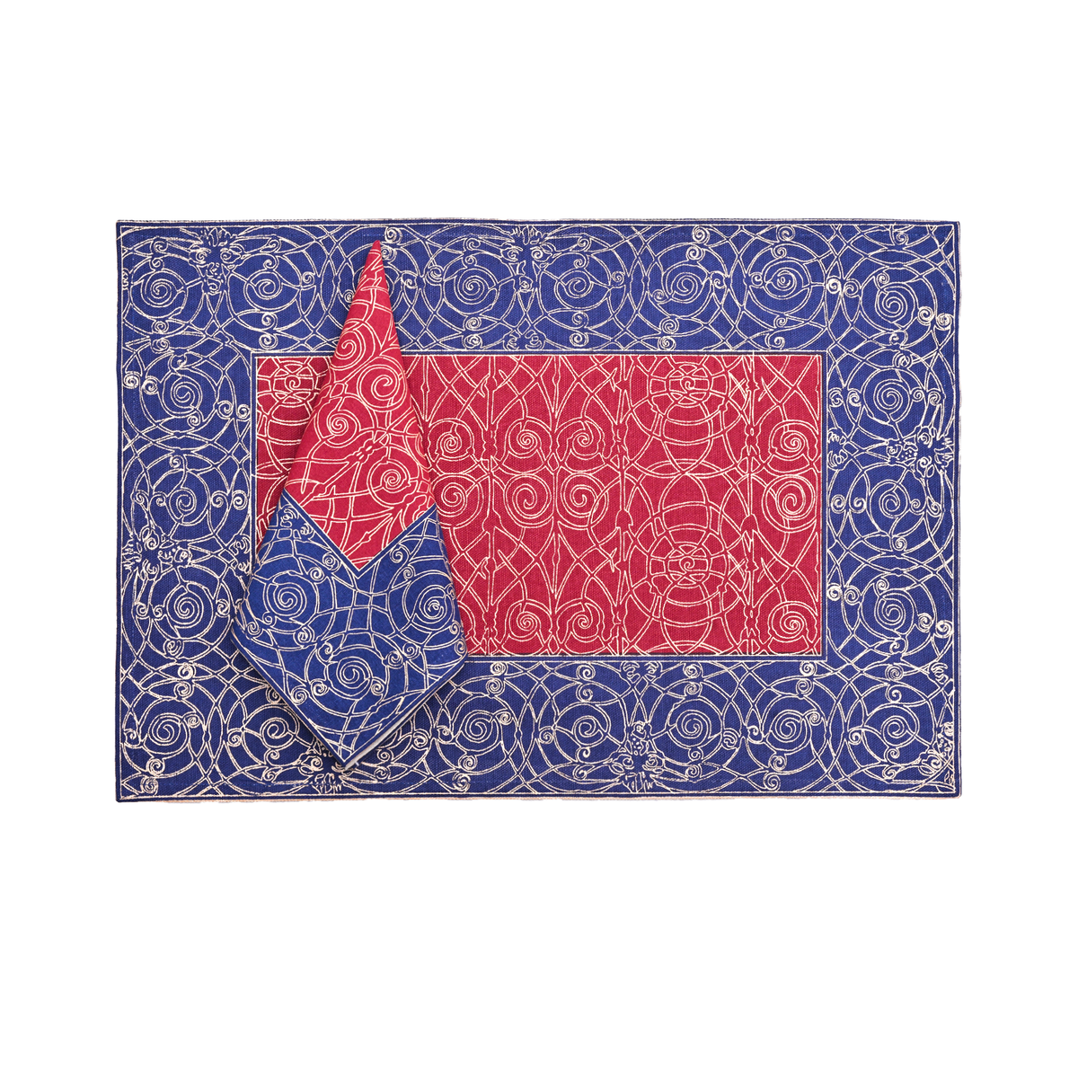 Mat & Napkin set of 6  - Empire Midnight