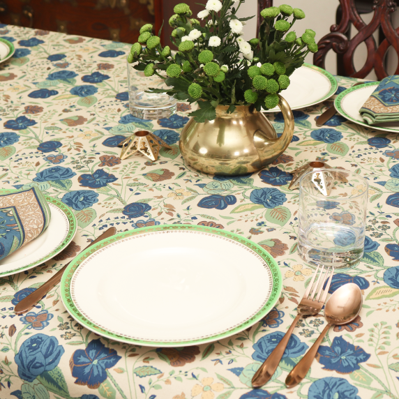 Table Cloth - Mughal Garden Emerald