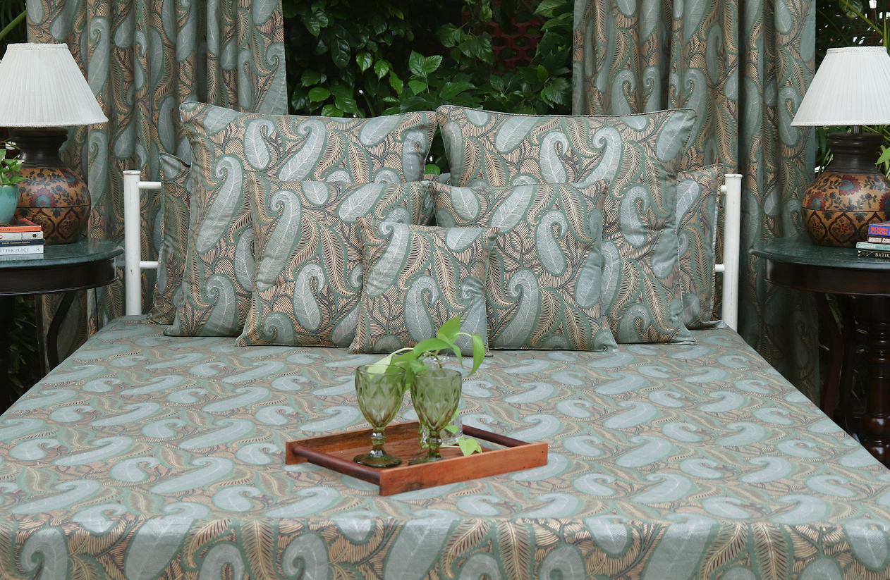 Bed Cover - Bahraich Green