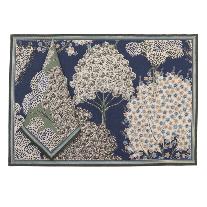 Mat Nap (Set of 6) - Pichawai Prussian Blue