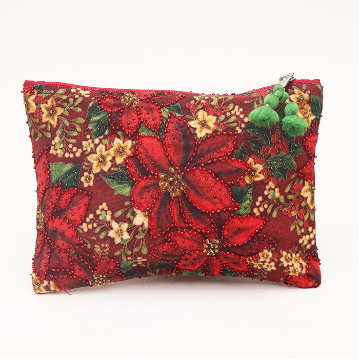 Pouch - Poinsettia Multi