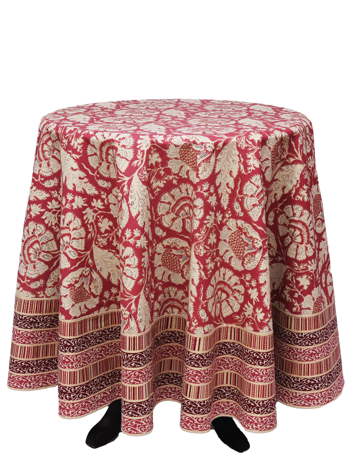 Round Table Cloth  - Kombu Kusum