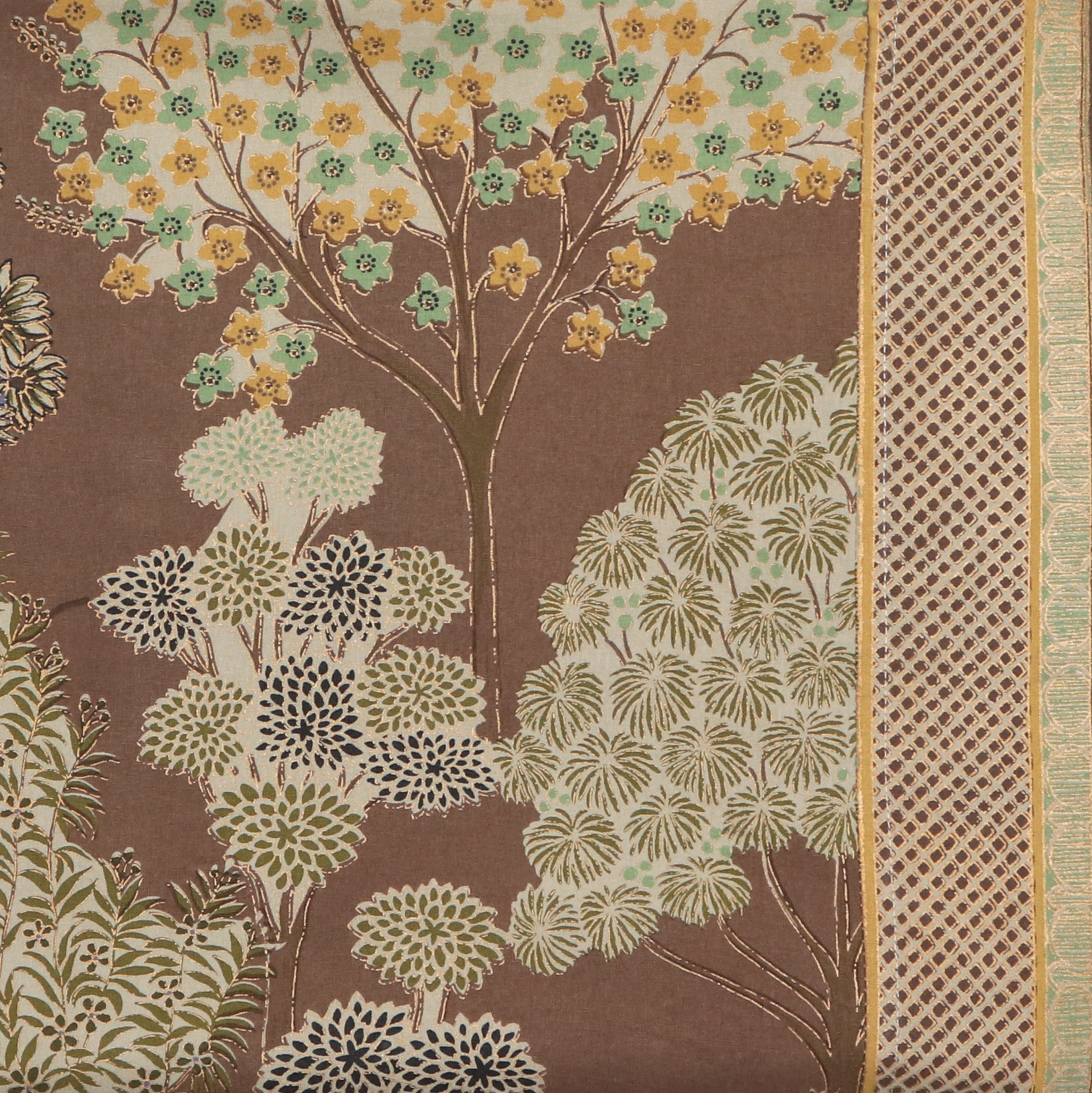 Bed Cover - Pichwai Stand Stone