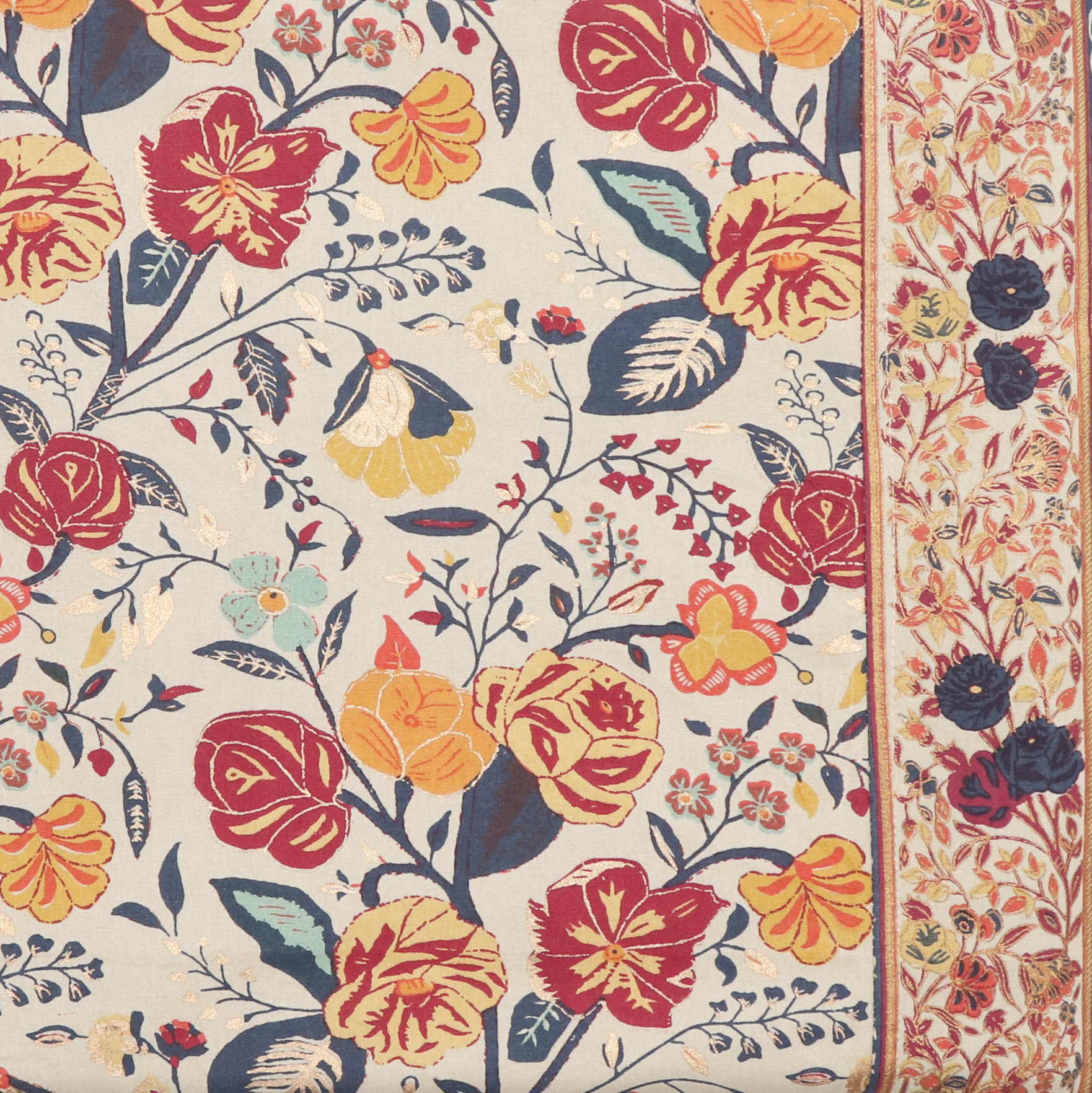 Bed Cover - Mughal Garden Noorani