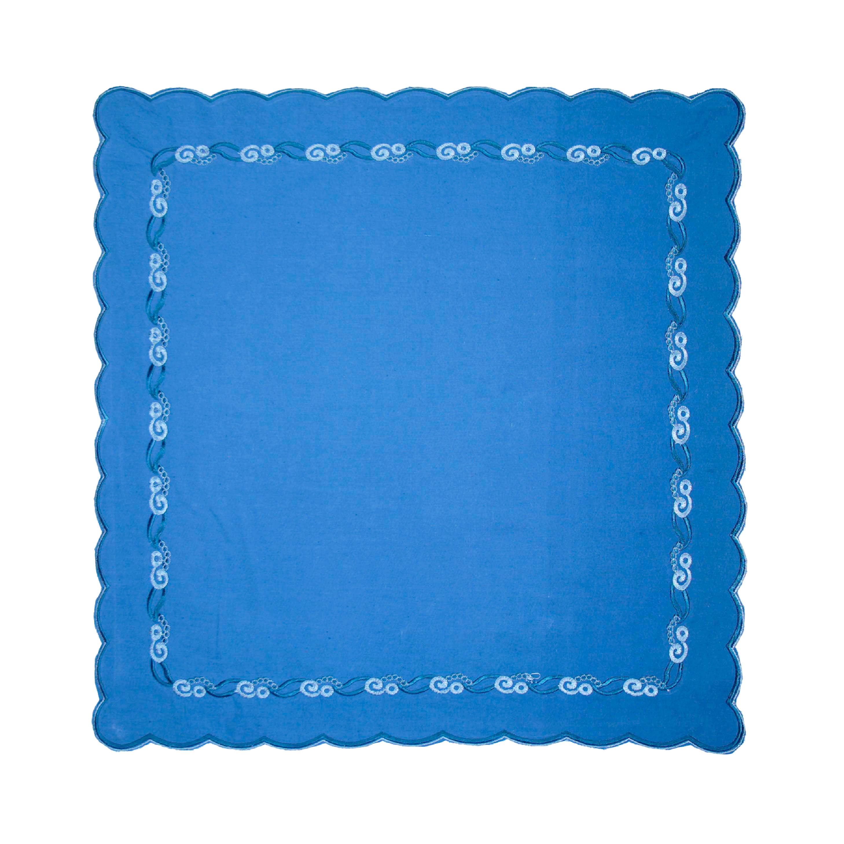 Napkin (Set of 6) - Scalloped Bale - Baja Blue