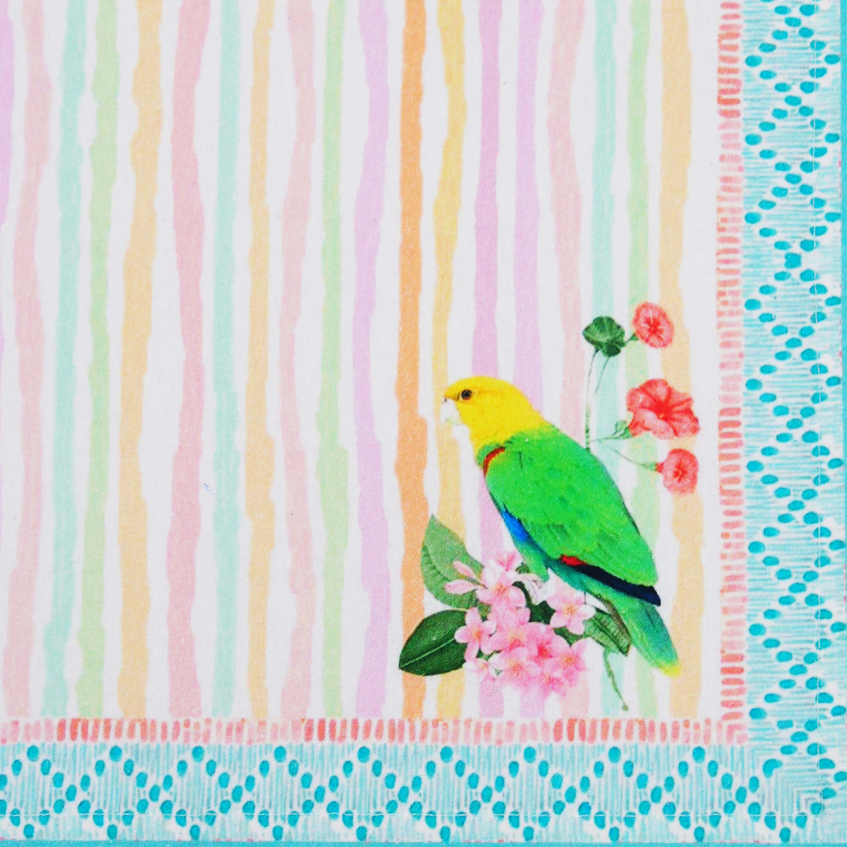 Napkin (Set of 6) - Parakeet Rainbow