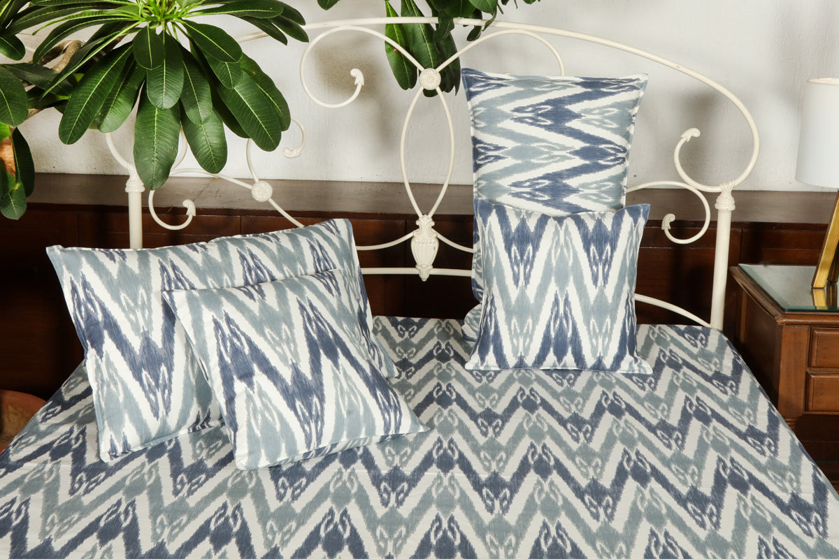 Bed Cover - Uzbek Sky Indigo