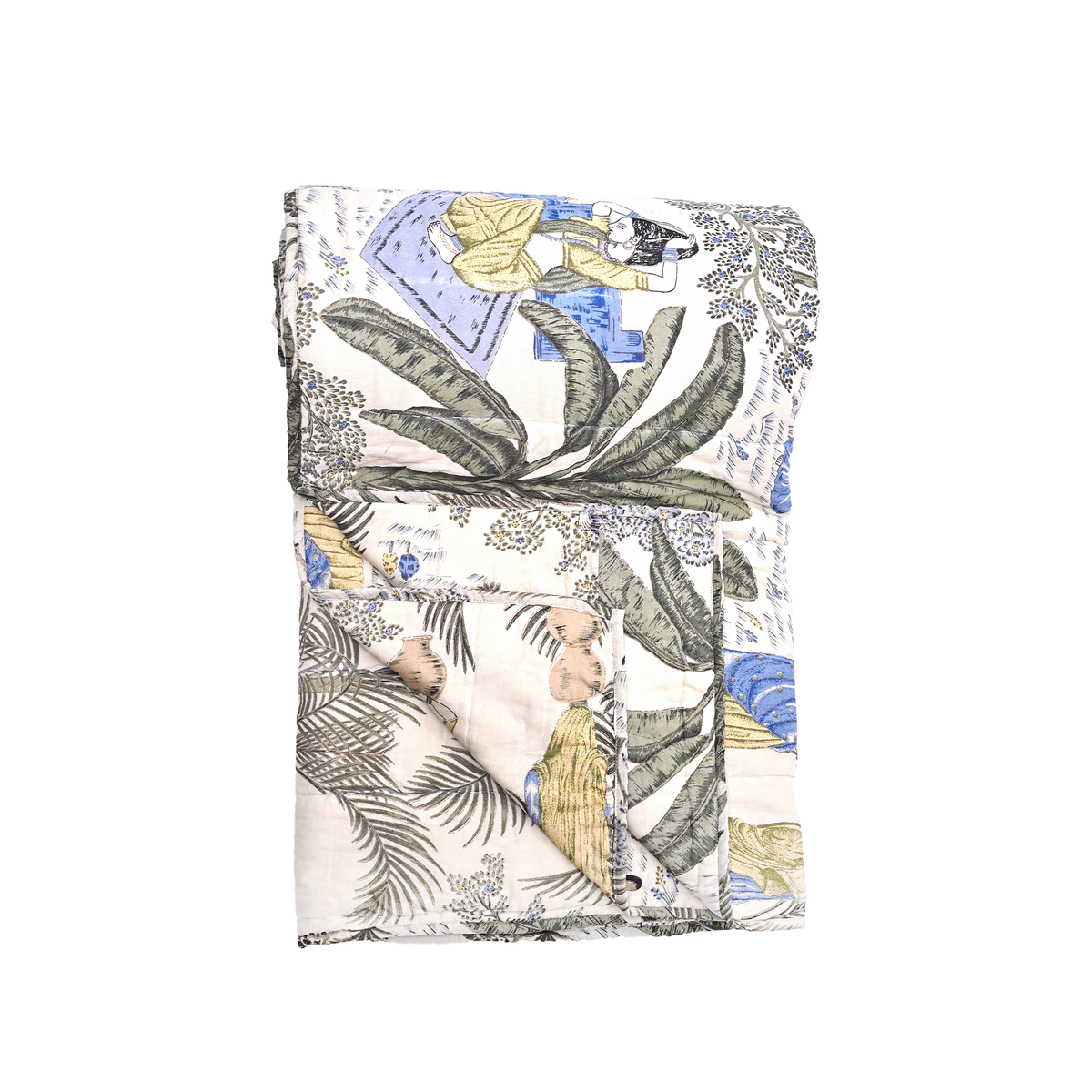 Quilt - Village Life Oasis Green