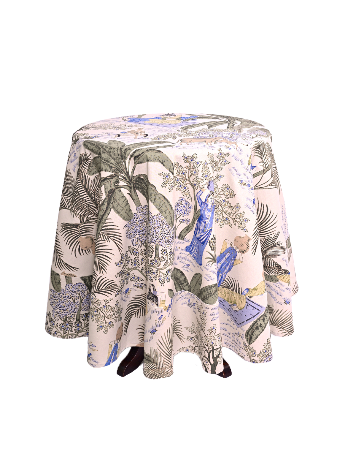 Round Table Cloth -  Village Life Oasis Green