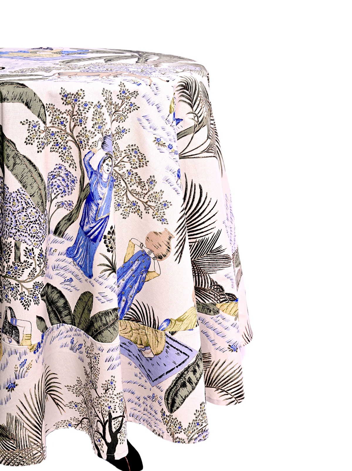 Round Table Cloth -  Village Life Oasis Green