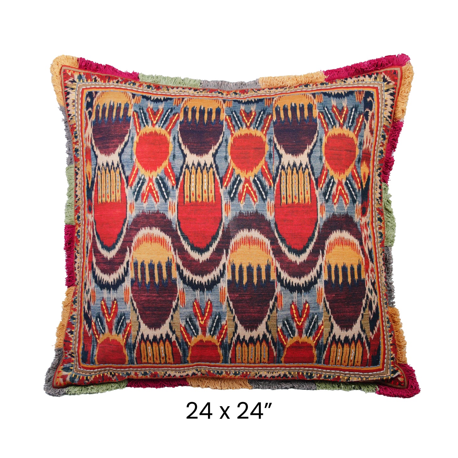 Cushion Cover - Ikat Sun Arch Terra Glow