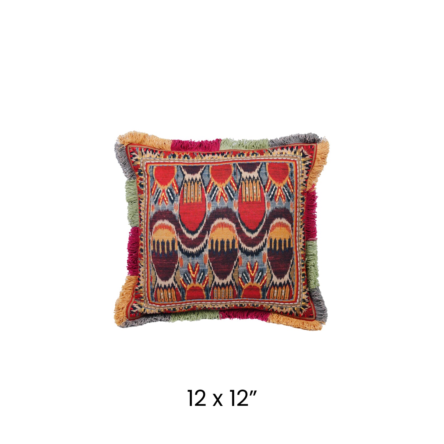 Cushion Cover - Ikat Sun Arch Terra Glow