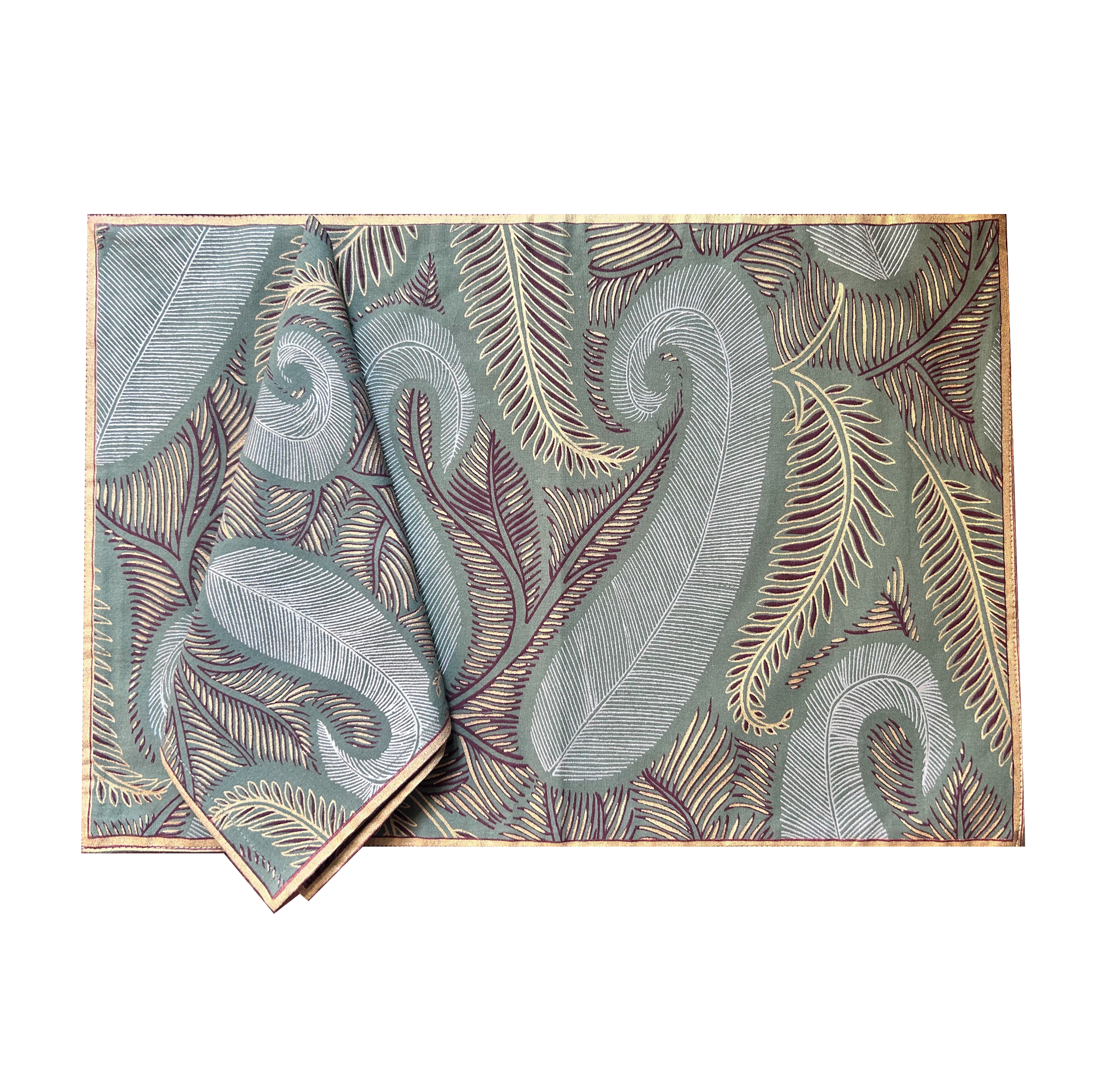 Mat Nap (Set of 6) - Bahraich Green