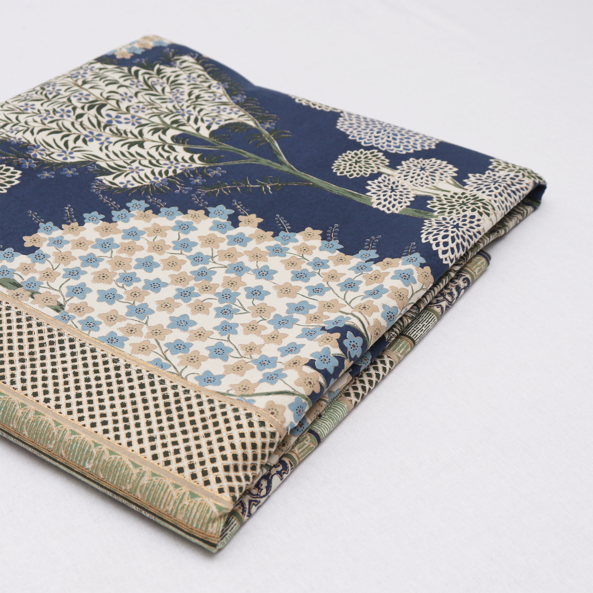 Bed Cover - Pichawai Prussian Blue