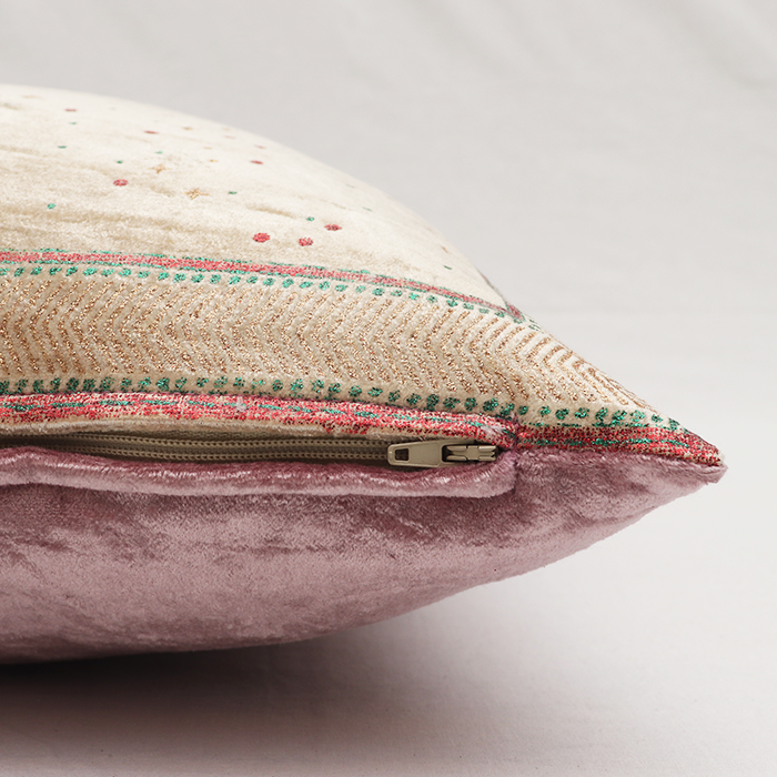 Velvet Cushion Cover - Star Chamkili