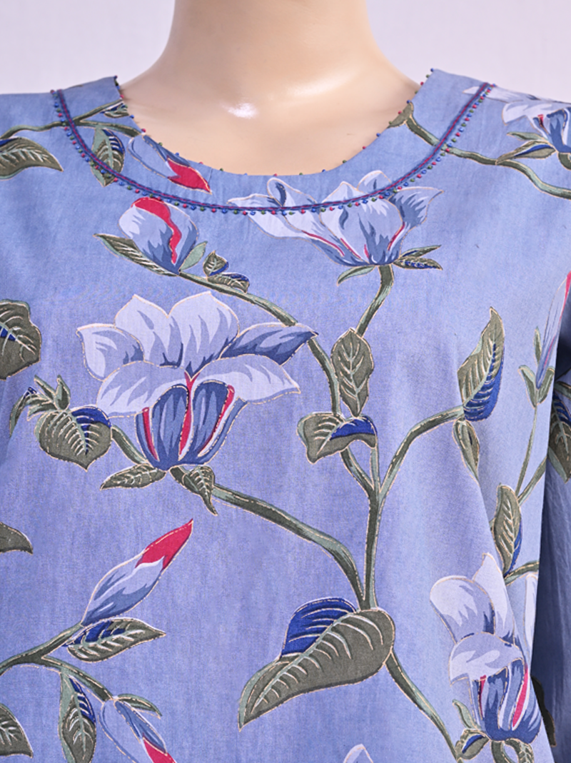 Tulip Sonia Gold Kurta Inky Blue