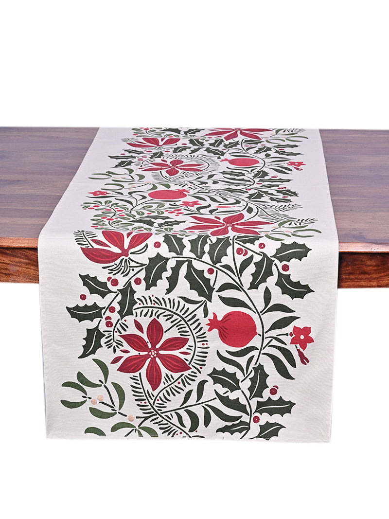 Runner - Festive Garland Natural