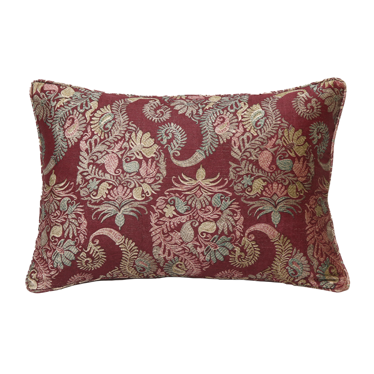 Velvet Cushion Cover - Ambara Tartar Red