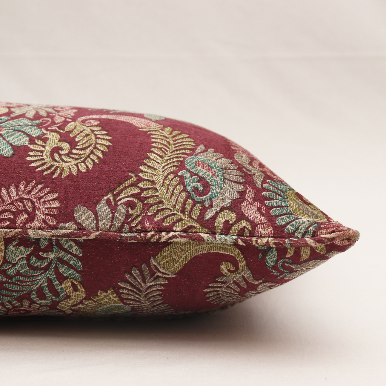 Velvet Cushion Cover - Ambara Tartar Red
