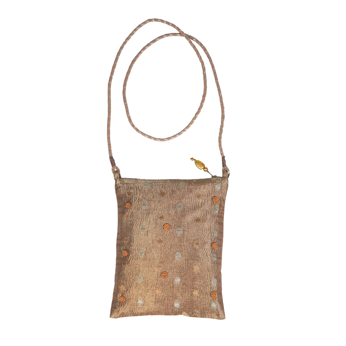 Juhi Organza Pouch - Moss