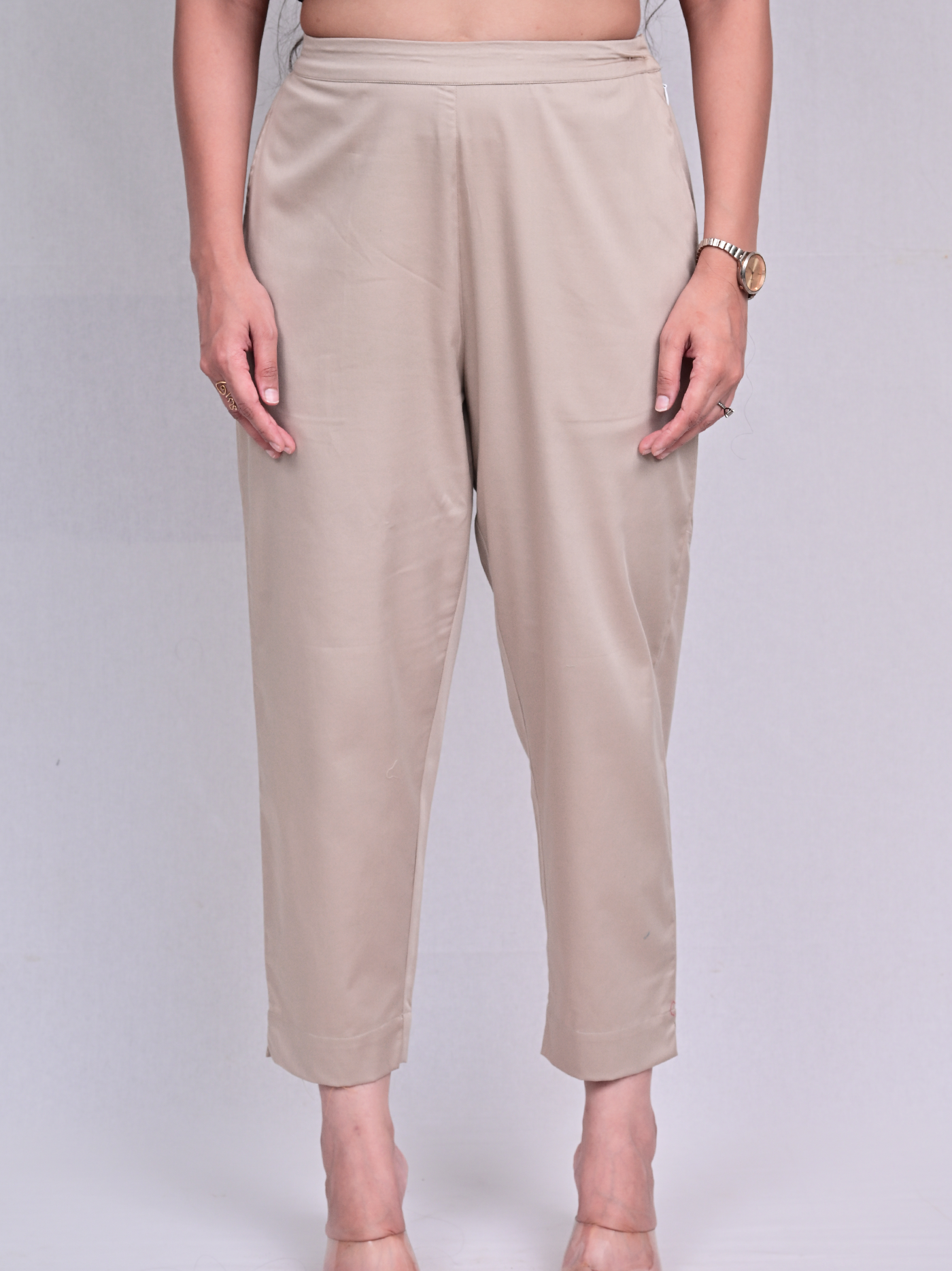 Lateef Pants - Nazneen Organdy Clear