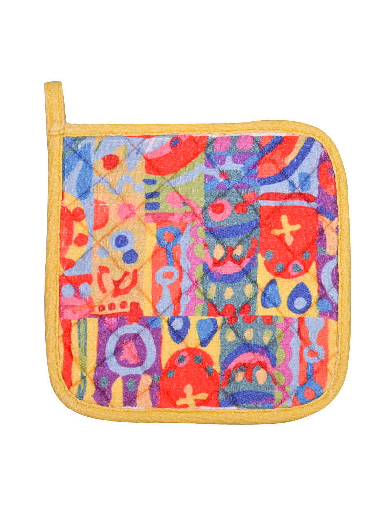 Pot Holder - Crazed Particolor