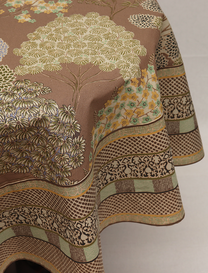 Round Table Cloth  - Pichwai Stand Stone