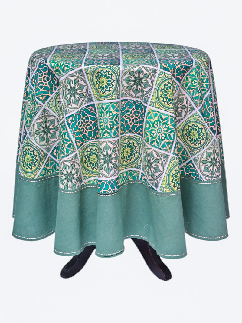 Round Table Cloth - Kurban Green