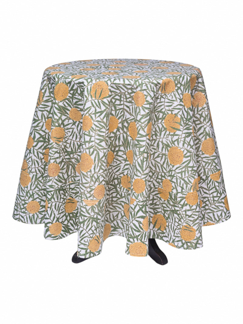 Round Table Cloth - Small Genda Phool Haldi