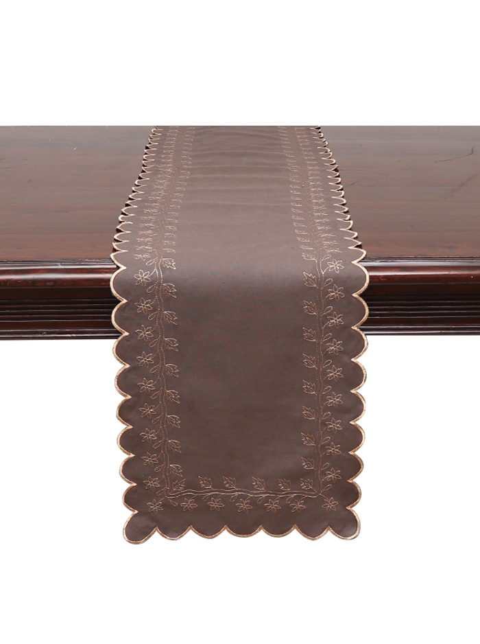 Runner - Kundan Scalloped Charcoal