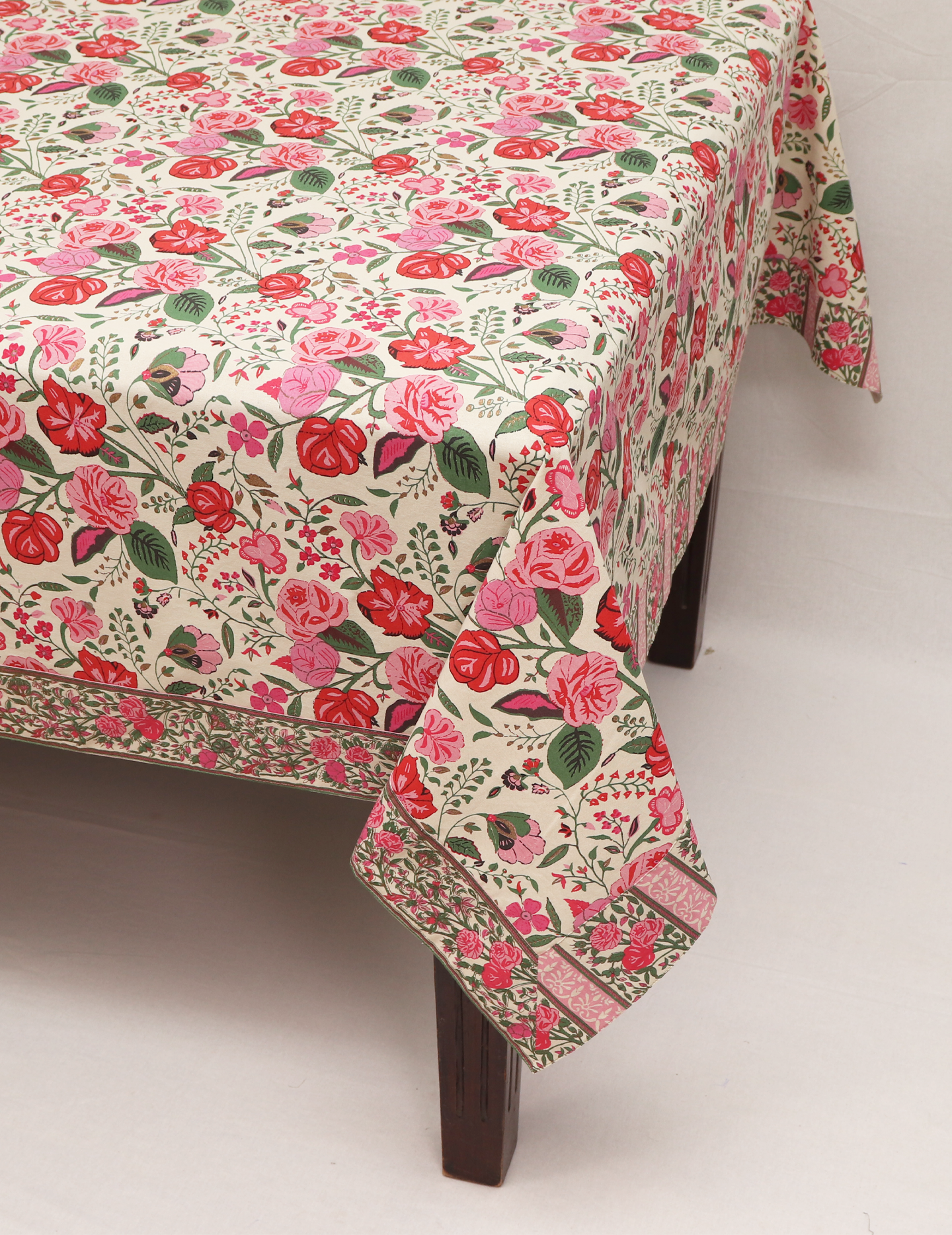 Table Cloth - Mughal Garden Green