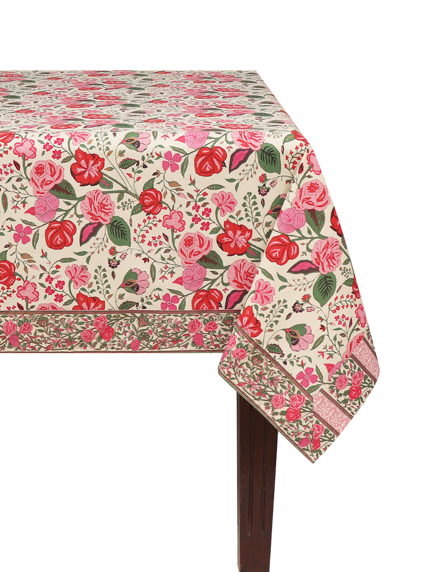 Table Cloth - Mughal Garden Green