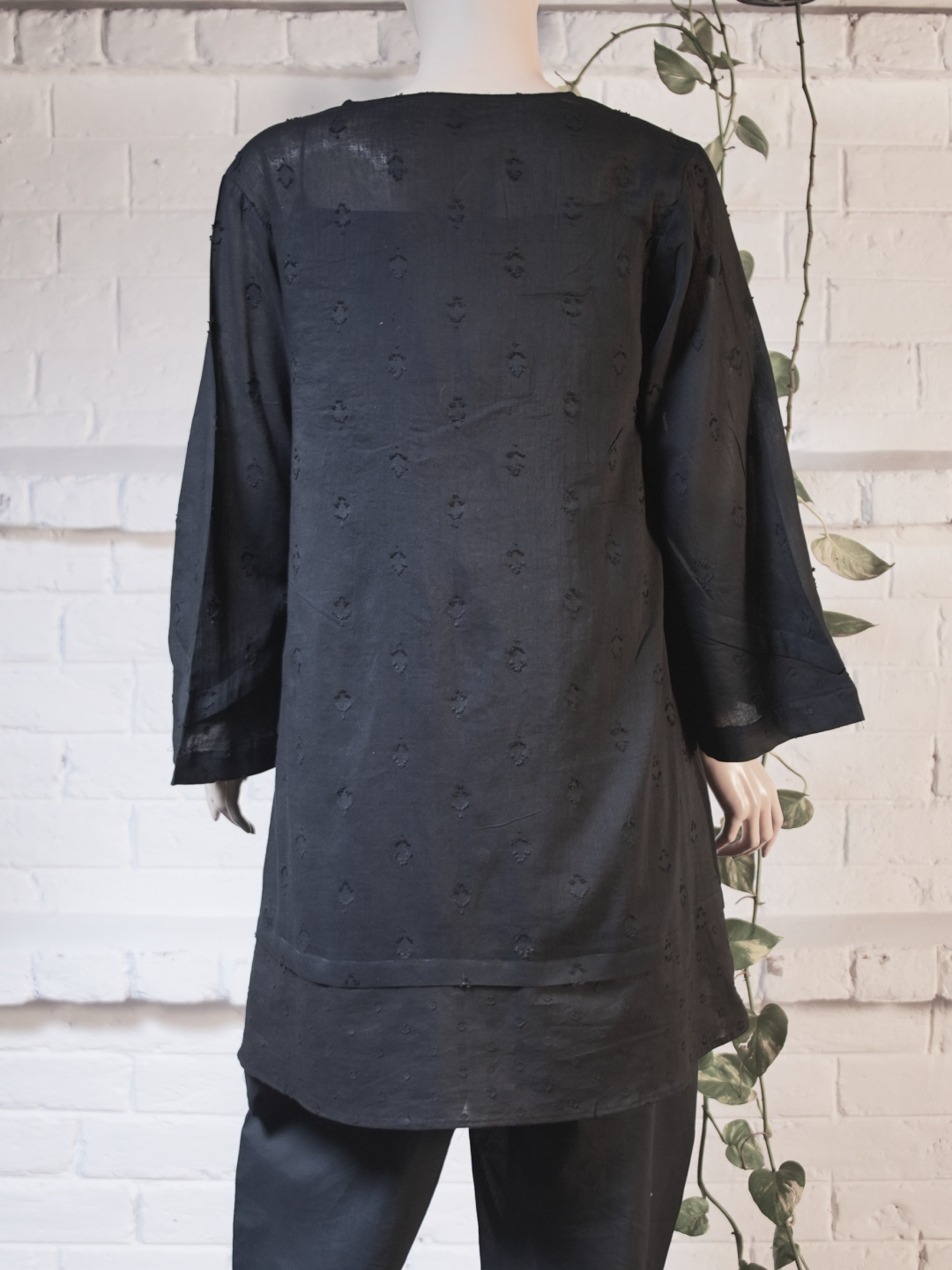 Farsi Kurta with Slip - Black