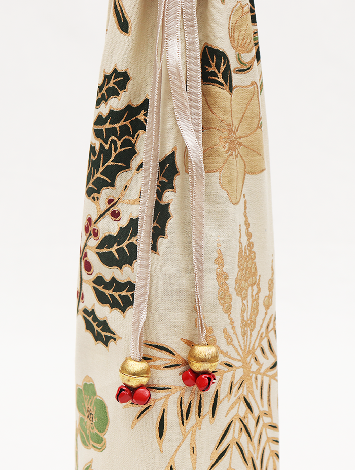 Wine Bag - Herberium Red/Green